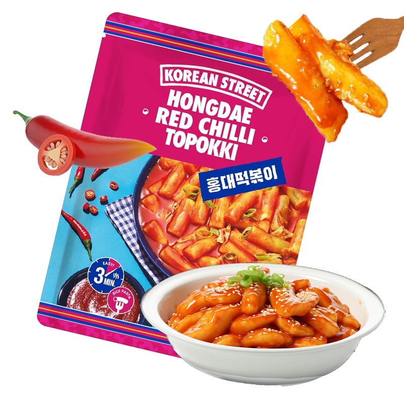 Tteokbokki instantáneo coreanos Picante y dulce 163grs | Korean Street